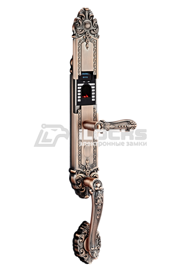Биометрический электронный замок для двери F6160 Red Copper