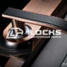 Биометрический электронный замок для двери F3150 Red Copper